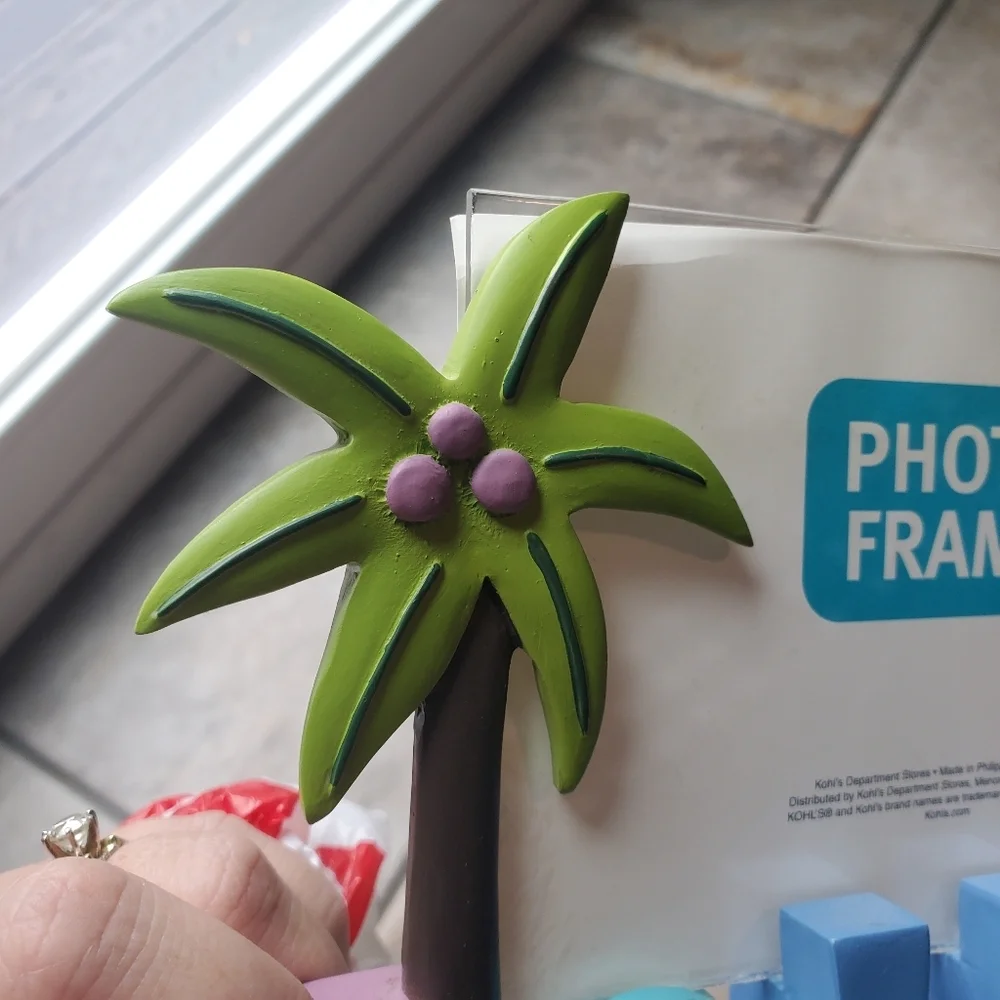 Aloha Photo Frame 6x4 Kohls Horizontal Picture Frame Colorful Palm Tree Flamingo